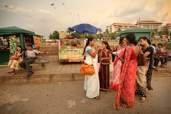 Street Food in Galle Face Green Colombo